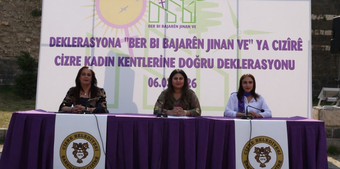 Cizre’de “Kadın Kentlerine Doğru” Deklarasyonu Açıklandı